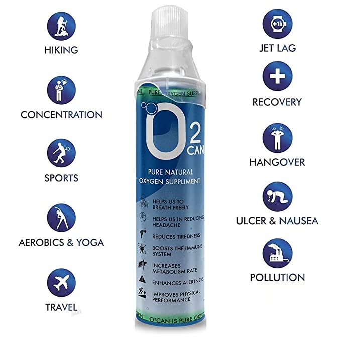 O2 Can Pure Natural Oxygen 10L